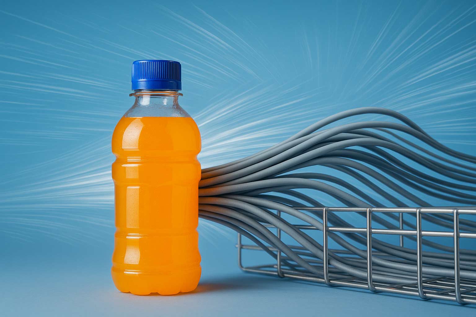 Sports Drink Manufacturer Chooses Lasnek for Wire Basket Tray